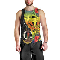 personalised-vanuatu-tafea-day-men-tank-top-coat-of-arms-mix-tropical-flowers