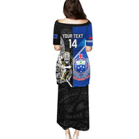Custom New Zealand And Samoa Rugby Puletasi All Black Tiki Fern Mix Manu Samoa 2023 World Cup LT14 - Polynesian Pride