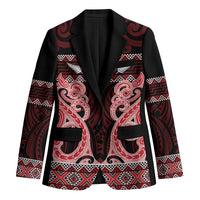 Kia Ora New Zealand Blazer Maori Language Week Whero Taniko Motif - Polynesian Pride