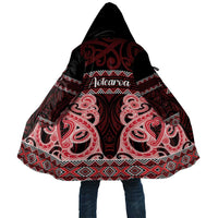 Kia Ora New Zealand Cloak Maori Language Week Whero Taniko Motif - Polynesian Pride