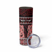 Kia Ora New Zealand Skinny Tumbler Maori Language Week Whero Taniko Motif LT14 - Polynesian Pride