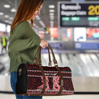 Kia Ora New Zealand Travel Bag Maori Language Week Whero Taniko Motif - Polynesian Pride