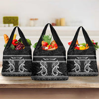 Kia Ora New Zealand Grocery Bag Maori Language Week Pango Taniko Motif - Polynesian Pride