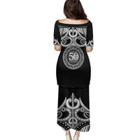 Kia Kaha Te Reo Maori New Zealand Family Matching Puletasi and Hawaiian Shirt 50th Anniversary Ake Ake Ake LT14 - Polynesian Pride