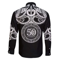Kia Kaha Te Reo Maori New Zealand Family Matching Short Sleeve Bodycon Dress and Hawaiian Shirt 50th Anniversary Ake Ake Ake LT14 - Polynesian Pride