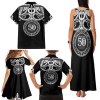 Kia Kaha Te Reo Maori New Zealand Family Matching Tank Maxi Dress and Hawaiian Shirt 50th Anniversary Ake Ake Ake LT14 - Polynesian Pride