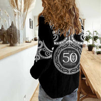 Kia Kaha Te Reo Maori New Zealand Women Casual Shirt 50th Anniversary Ake Ake Ake LT14 - Polynesian Pride