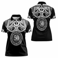 Kia Kaha Te Reo Maori New Zealand Women Polo Shirt 50th Anniversary Ake Ake Ake LT14 - Polynesian Pride
