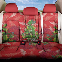 Kakapo New Zealand Christmas Back Car Seat Cover Meri Kirihimete Pohutukawa - Red Color LT14 One Size Red - Polynesian Pride