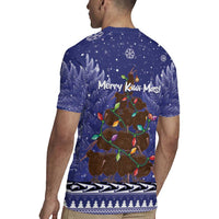 Kiwi New Zealand Christmas Rugby Jersey Meri Kirihimete Silver Fern - Blue Color LT14 - Polynesian Pride