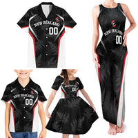 Custom New Zealand Silver Fern Softball Family Matching Tank Maxi Dress and Hawaiian Shirt Go Aotearoa LT14 - Polynesian Pride