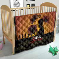 Tokelau ANZAC Day Quilt Camouflage With Poppies Lest We Forget LT14 - Polynesian Pride