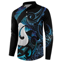 Hei Matau New Zealand Matariki Button Sweatshirt NZ Fish Hook Maori Art