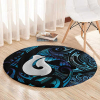 Hei Matau New Zealand Matariki Round Carpet NZ Fish Hook Maori Art