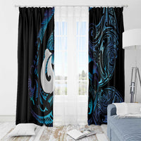 Hei Matau New Zealand Matariki Window Curtain NZ Fish Hook Maori Art