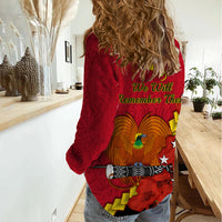Polynesian Pride Remembrance Day PNG Women Casual Shirt Papua New Guinea We Will Remember Them LT14 - Polynesian Pride