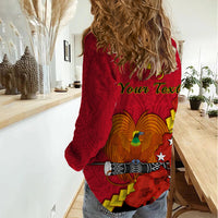 Personalised Remembrance Day PNG Women Casual Shirt Papua New Guinea We Will Remember Them LT14 - Polynesian Pride
