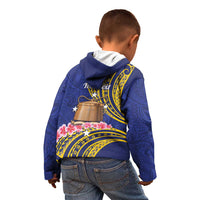 Personalised Tokelau Tokehega Day Kid Hoodie Tokelauan Tatau Flag Color LT14 - Polynesian Pride
