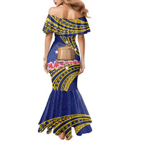 Personalised Tokelau Tokehega Day Mermaid Dress Tokelauan Tatau Flag Color LT14 - Polynesian Pride