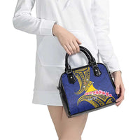 Personalised Tokelau Tokehega Day Shoulder Handbag Tokelauan Tatau Flag Color - Polynesian Pride