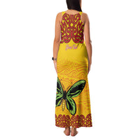 Personalised Tufi Tapa and Tattoo Festival Family Matching Tank Maxi Dress and Hawaiian Shirt PNG Oro Butterfly Tapa Pattern LT14 - Polynesian Pride