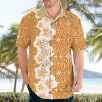 Personalised Tufi Tapa and Tattoo Festival Hawaiian Shirt Oro Tapa Cloth With Plumeria LT14 - Polynesian Pride