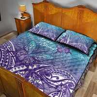 Polynesia Suicide Prevention Month Quilt Bed Set Butterfly Purple And Teal Ribbon Tomorrow Needs You LT14 - Polynesian Pride