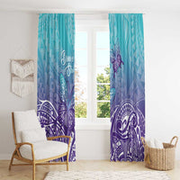 Polynesia Suicide Prevention Month Window Curtain Butterfly Purple And Teal Ribbon Tomorrow Needs You