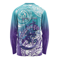 Personalised New Zealand Suicide Prevention Month Long Sleeve Shirt You Matter NZ Fern With Maori Koru Lizard LT14 - Polynesian Pride