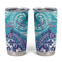 Personalised New Zealand Suicide Prevention Month Tumbler Cup You Matter NZ Fern With Maori Koru Lizard