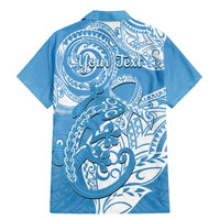 Personalised New Zealand Autism Awareness Family Matching Mermaid Dress and Hawaiian Shirt NZ Fern With Maori Koru Lizard LT14 - Polynesian Pride