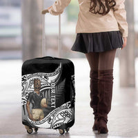 Custom New Zealand Silver Fern Rugby Luggage Cover 2024 Aotearoa Maori Mascot Go All Black LT14 - Polynesian Pride