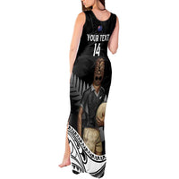 Custom New Zealand Silver Fern Rugby Tank Maxi Dress 2024 Aotearoa Maori Mascot Go All Black LT14 - Polynesian Pride