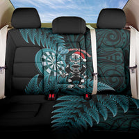 New Zealand Darts Christmas Back Car Seat Cover Maori Fern Merry Dartsmas LT14 One Size Cyan - Polynesian Pride