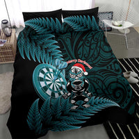New Zealand Darts Christmas Bedding Set Maori Fern Merry Dartsmas LT14 - Polynesian Pride