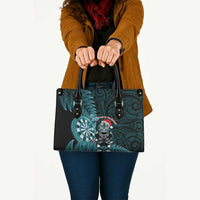 New Zealand Darts Christmas Leather Bag Maori Fern Merry Dartsmas - Polynesian Pride