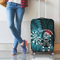 New Zealand Darts Christmas Luggage Cover Maori Fern Merry Dartsmas LT14 - Polynesian Pride