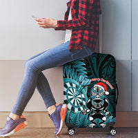 New Zealand Darts Christmas Luggage Cover Maori Fern Merry Dartsmas LT14 - Polynesian Pride