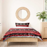 New Zealand Darts Christmas Bedding Set Merry Xmas Aotearoa Maori Red - Polynesian Pride