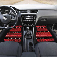New Zealand Darts Christmas Car Mats Merry Xmas Aotearoa Maori Red - Polynesian Pride