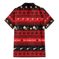 New Zealand Darts Christmas Family Matching Mermaid Dress and Hawaiian Shirt Merry Xmas Aotearoa Maori Red LT14 - Polynesian Pride