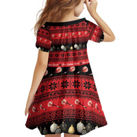 New Zealand Darts Christmas Family Matching Puletasi and Hawaiian Shirt Merry Xmas Aotearoa Maori Red LT14 - Polynesian Pride