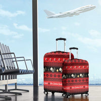 New Zealand Darts Christmas Luggage Cover Merry Xmas Aotearoa Maori Red - Polynesian Pride