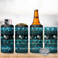 New Zealand Darts Christmas 4 in 1 Can Cooler Tumbler Merry Xmas Aotearoa Maori Paua Shell LT14 - Polynesian Pride
