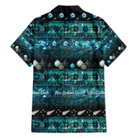 New Zealand Darts Christmas Family Matching Off Shoulder Maxi Dress and Hawaiian Shirt Merry Xmas Aotearoa Maori Paua Shell LT14 - Polynesian Pride
