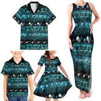 New Zealand Darts Christmas Family Matching Tank Maxi Dress and Hawaiian Shirt Merry Xmas Aotearoa Maori Paua Shell LT14 - Polynesian Pride