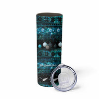 New Zealand Darts Christmas Skinny Tumbler Merry Xmas Aotearoa Maori Paua Shell LT14 - Polynesian Pride