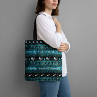 New Zealand Darts Christmas Tote Bag Merry Xmas Aotearoa Maori Paua Shell - Polynesian Pride