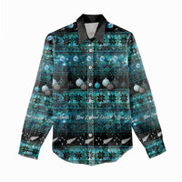 New Zealand Darts Christmas Women Casual Shirt Merry Xmas Aotearoa Maori Paua Shell LT14 - Polynesian Pride