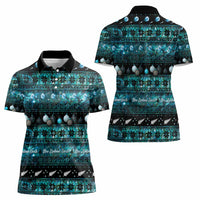 New Zealand Darts Christmas Women Polo Shirt Merry Xmas Aotearoa Maori Paua Shell LT14 - Polynesian Pride